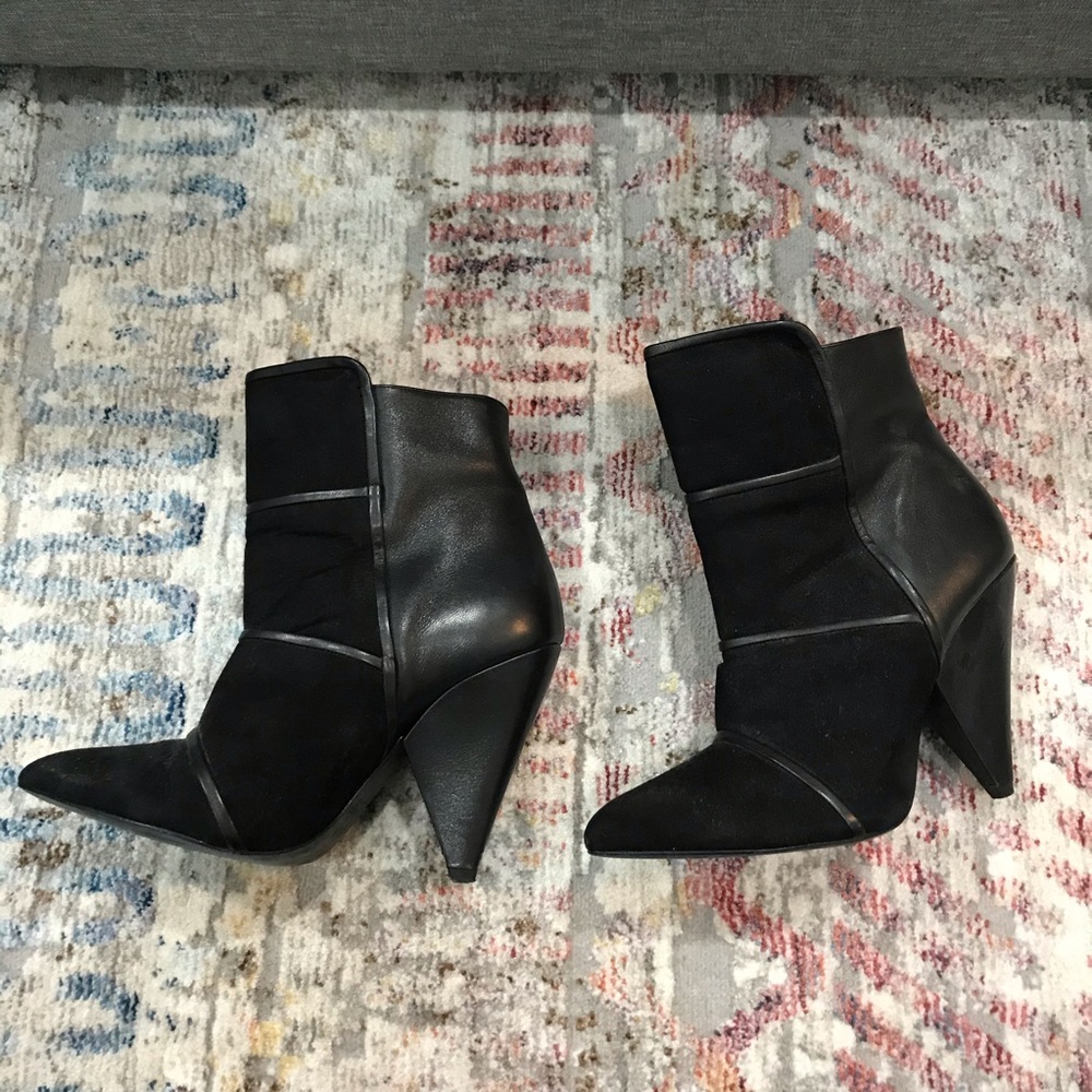 IRO SUEDE POINTED TOE BOOTS 37